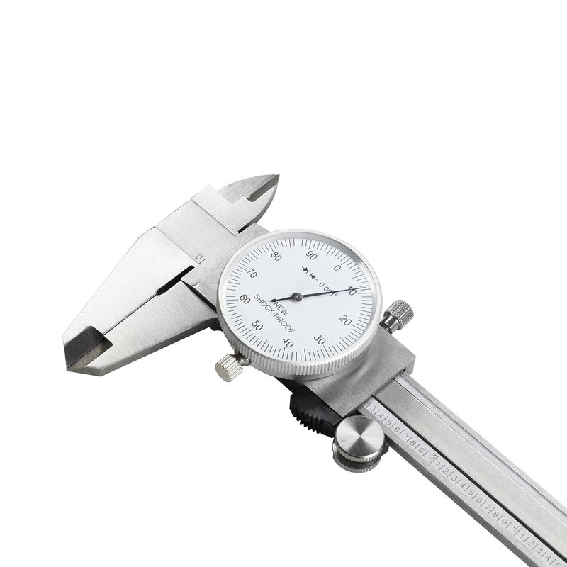 TEXALAN (R) 0-6" 4 Way Dial Caliper .001" Shock Proof Imperial Carbon Steel - Image 4